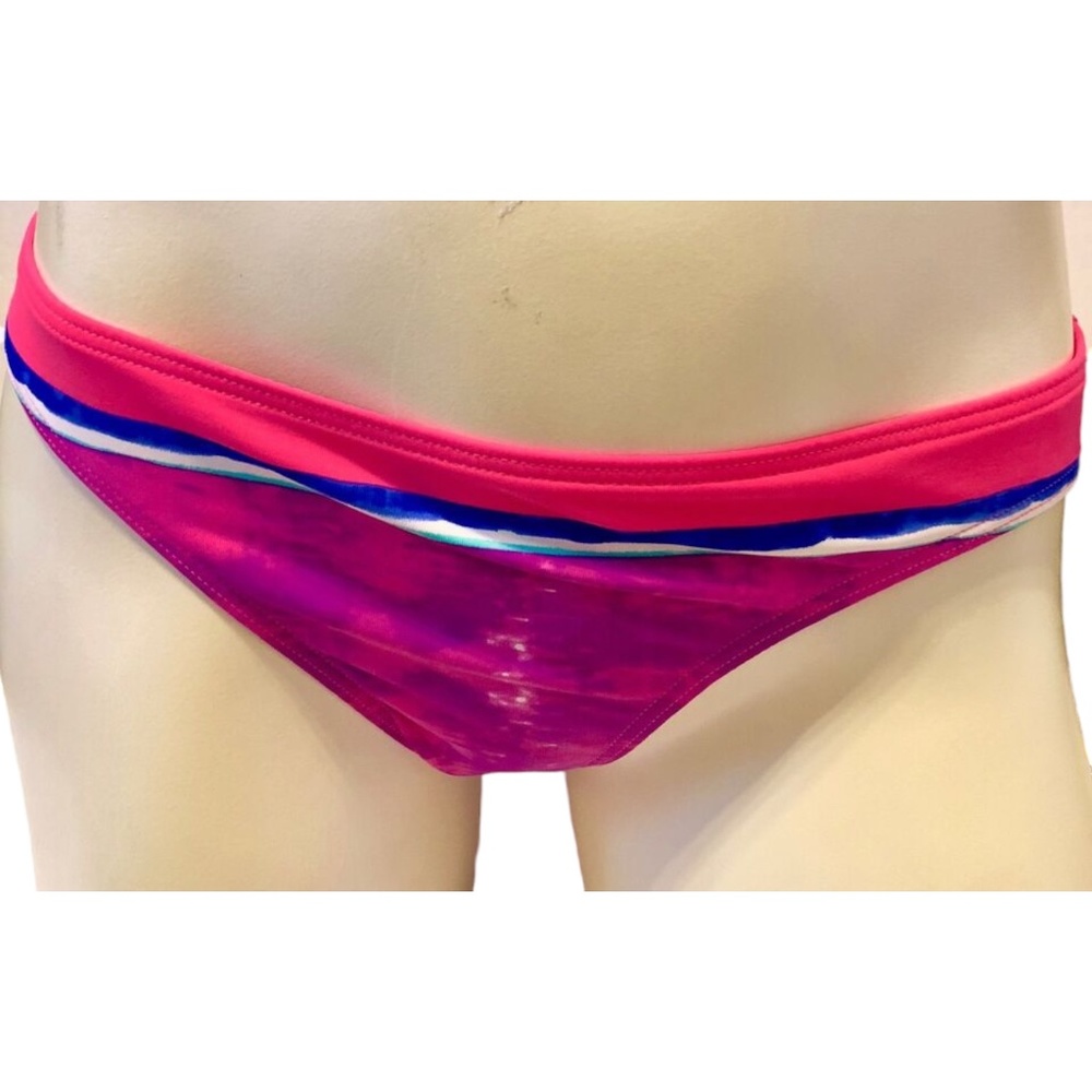Oakley Women's Fuchsia Multi Ocean Minded Hipster Bikini Bottom M